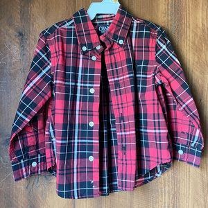 Boys button up shirt sz 24mo.